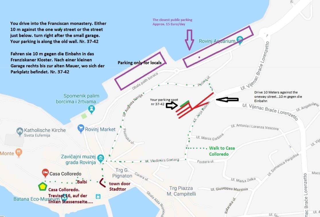 Casa Colloredo Free Parking Rovinj Dış mekan fotoğraf